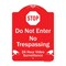 Signmission Do Not Enter 24 Hour Video Surveillance Heavy-Gauge Aluminum Architectural Sign, 24" H, RW-1824-9982 A-DES-RW-1824-9982 - alternate 1